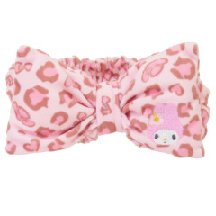 Japan Sanrio Hair Band with Ribbon - My Melody : Leopard Y2K