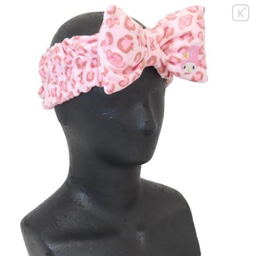 Japan Sanrio Hair Band with Ribbon - My Melody : Leopard Y2K - 4