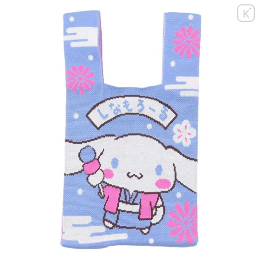 Japan Sanrio Jacquard Woven Mini Tote Bag - Cinnamoroll : Kimono - 1