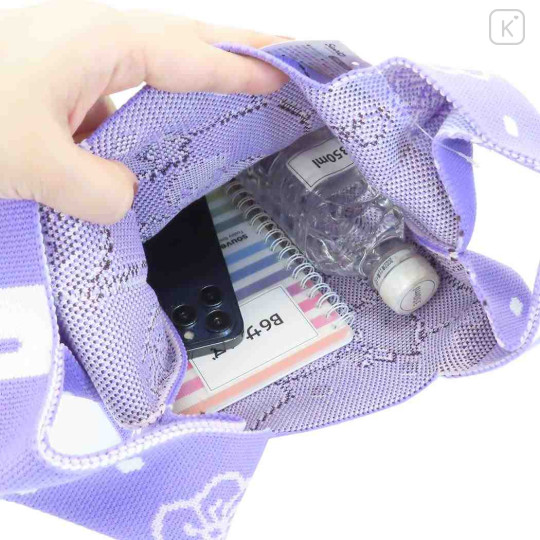 Japan Sanrio Jacquard Woven Mini Tote Bag - Kuromi : Kimono - 3