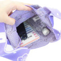 Japan Sanrio Jacquard Woven Mini Tote Bag - Kuromi : Kimono - 3