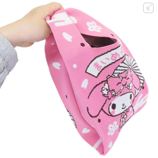Japan Sanrio Jacquard Woven Mini Tote Bag - My Melody : Kimono - 2