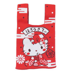 Japan Sanrio Jacquard Woven Mini Tote Bag - Hello Kitty : Kimono