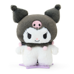 Japan Sanrio Original Posable Plush Doll (M) - Kuromi : Pitatto Friends