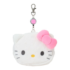 Japan Sanrio Original Face-shaped Pass Case & Pouch - Hello Kitty