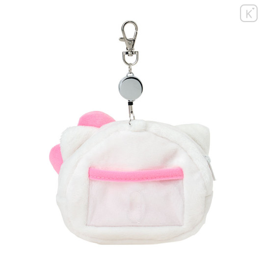 Japan Sanrio Original Face-shaped Pass Case & Pouch - Hello Kitty - 2