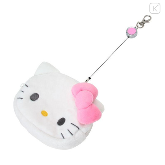 Japan Sanrio Original Face-shaped Pass Case & Pouch - Hello Kitty - 5