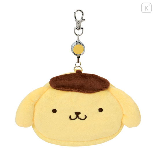 Japan Sanrio Original Face-shaped Pass Case & Pouch - Pompompurin - 1