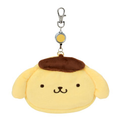 Japan Sanrio Original Face-shaped Pass Case & Pouch - Pompompurin