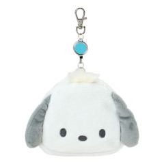 Japan Sanrio Original Face-shaped Pass Case & Pouch - Pochacco