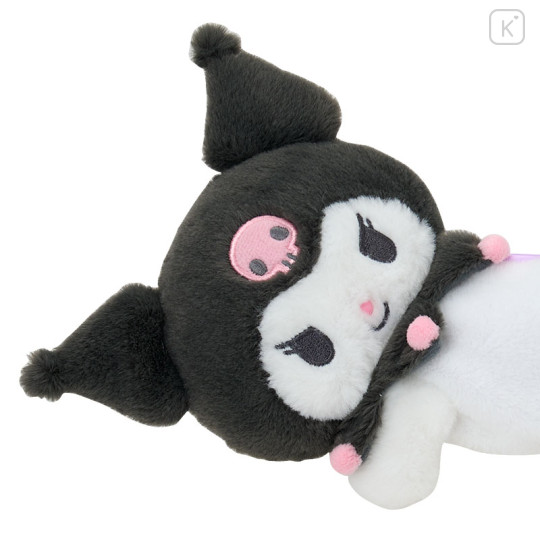Japan Sanrio Original Plush Pencil Case - Kuromi - 2