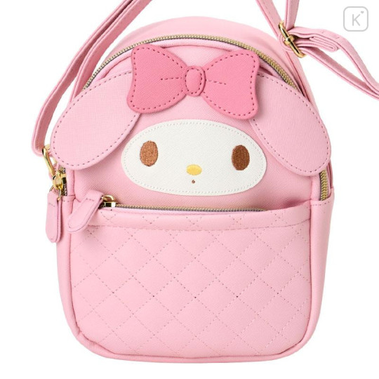 Japan Sanrio Original Face-shaped Shoulder Bag - My Melody - 4