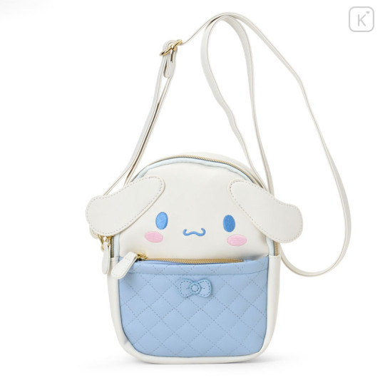 Japan Sanrio Original Face-shaped Shoulder Bag - Cinnamoroll - 1