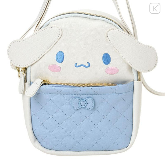 Japan Sanrio Original Face-shaped Shoulder Bag - Cinnamoroll - 4