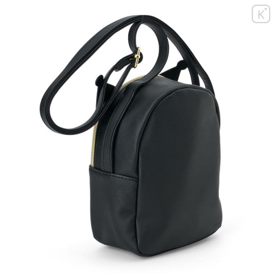 Japan Sanrio Original Face-shaped Shoulder Bag - Kuromi - 2