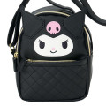 Japan Sanrio Original Face-shaped Shoulder Bag - Kuromi - 4