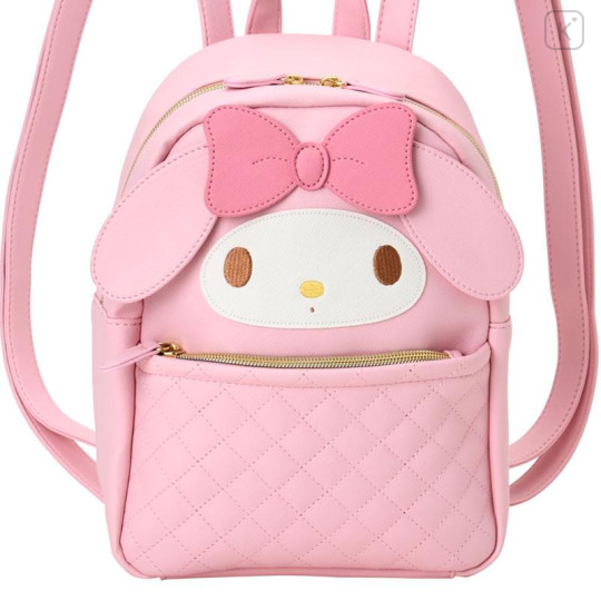Japan Sanrio Original Face-shaped Backpack - My Melody - 4
