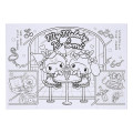 Japan Sanrio B5 Coloring Book - Kuromi & My Melody - 4