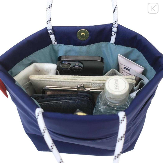 Japan Sanrio Rootote Deli Tote Bag - Cinnamoroll : Flower Fairy Navy - 3