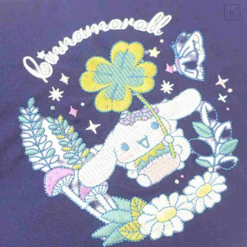Japan Sanrio Rootote Deli Tote Bag - Cinnamoroll : Flower Fairy Navy - 4