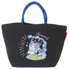 Japan Sanrio Rootote Deli Tote Bag - Kuromi : Flower Fairy Black
