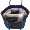 Japan Sanrio Rootote Deli Tote Bag - Kuromi : Flower Fairy Black - 3