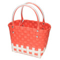 Japan Peanuts Rootote Basket Tote Bag With Pouch - Snoopy : Orange Red - 2