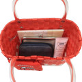 Japan Peanuts Rootote Basket Tote Bag With Pouch - Snoopy : Orange Red - 3