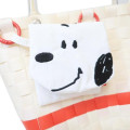 Japan Peanuts Rootote Basket Tote Bag With Pouch - Snoopy : Beige - 4