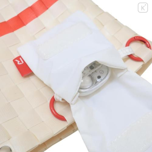 Japan Peanuts Rootote Basket Tote Bag With Pouch - Snoopy : Beige - 5
