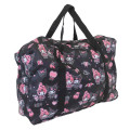 Japan Sanrio Travel Folding Boston Bag - My Melody 50th & Kuromi 20th Anniversary Black - 2