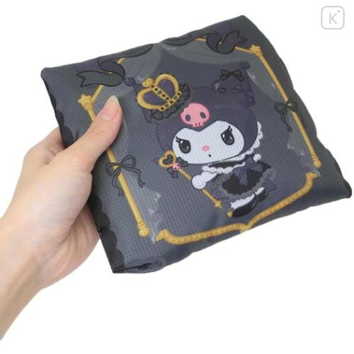 Japan Sanrio Travel Folding Boston Bag - Kuromi : 20th Anniversary Queen Black - 5