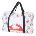 Japan Sanrio Travel Folding Boston Bag - Hello Kitty : Milk White - 1