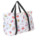 Japan Sanrio Travel Folding Boston Bag - Hello Kitty : Milk White - 2