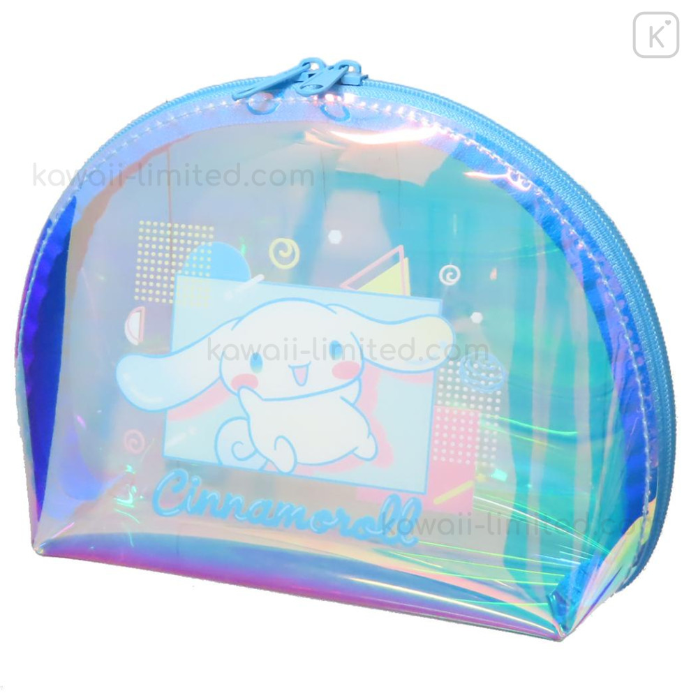 Japan Sanrio Aurora Clear Cosmetic Pouch - Cinnamoroll