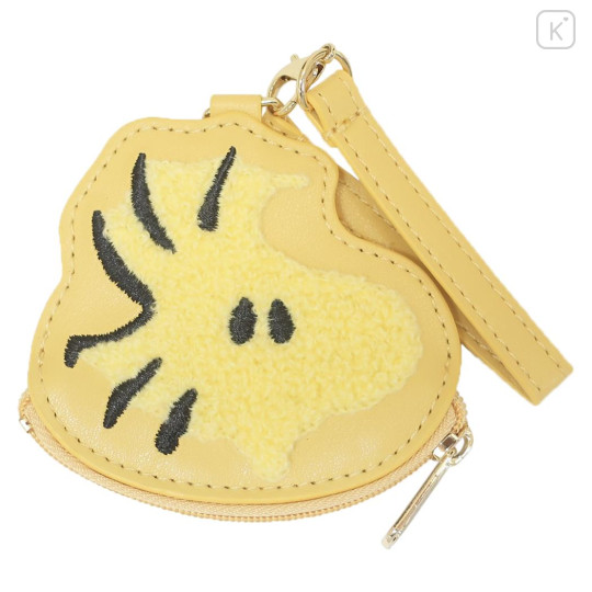 Japan Peanuts Embroidery Mini Pouch Bag Charm - Woodstock : Face - 1