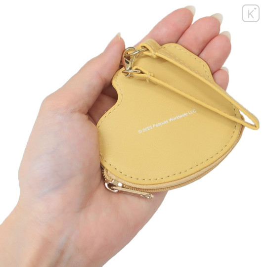 Japan Peanuts Embroidery Mini Pouch Bag Charm - Woodstock : Face - 2