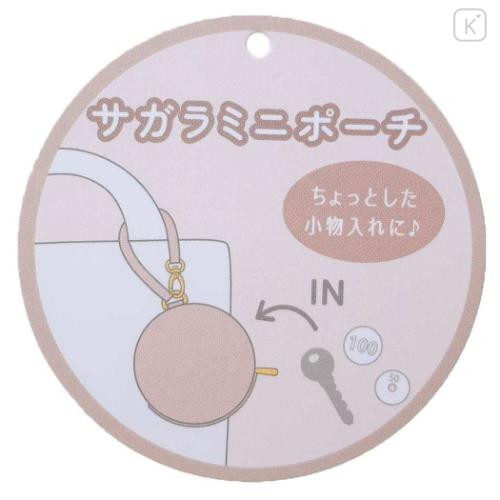 Japan Peanuts Embroidery Mini Pouch Bag Charm - Snoopy : Face - 4