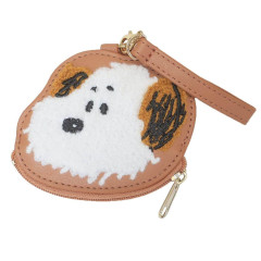 Japan Peanuts Embroidery Mini Pouch Bag Charm - Snoopy : Brother Andy