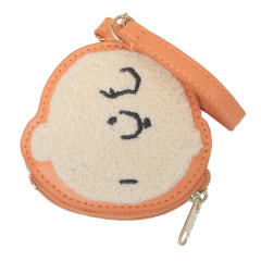 Japan Peanuts Embroidery Mini Pouch Bag Charm - Charlie Brown