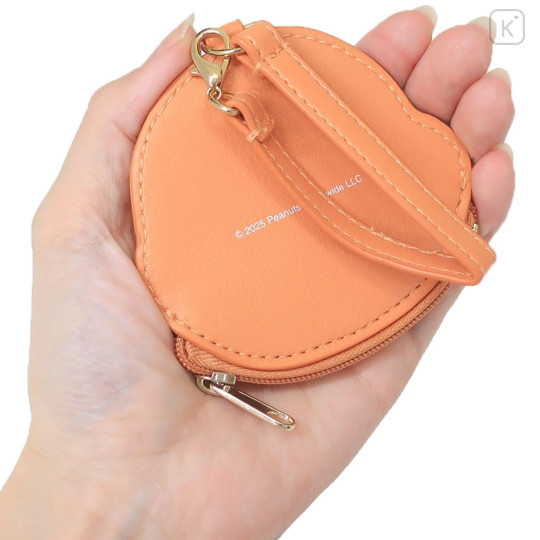 Japan Peanuts Embroidery Mini Pouch Bag Charm - Charlie Brown - 2