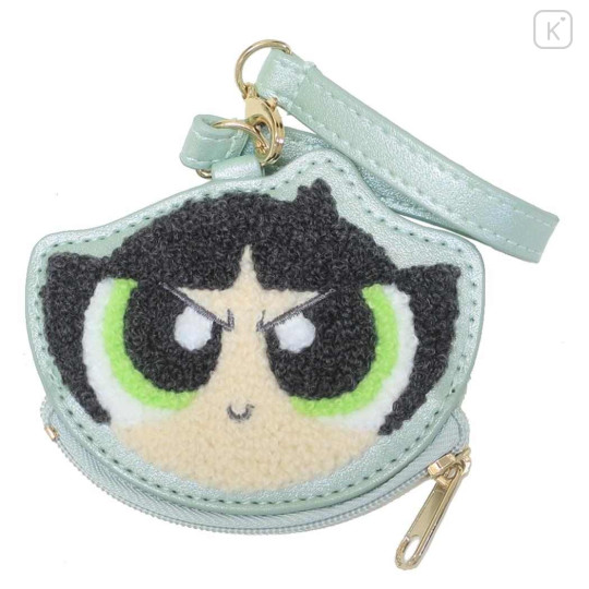 Japan The Powerpuff Girls Embroidery Mini Pouch Bag Charm - Buttercup - 1