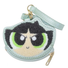 Japan The Powerpuff Girls Embroidery Mini Pouch Bag Charm - Buttercup
