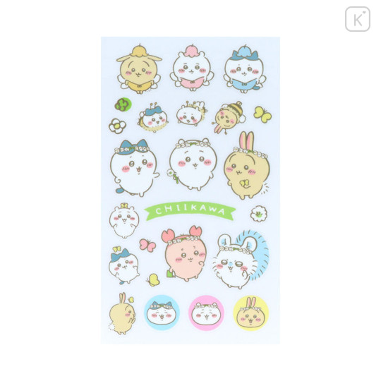 Japan Chiikawa Easy Rub Cloth Sticker - Chiikawa : Flower Fairy - 3