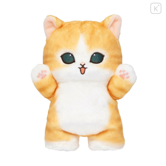 Japan Mofusand Standing Mascot Plush Toy - Workplace Intervention Team Nyan Cat : Orange Brown White - 1
