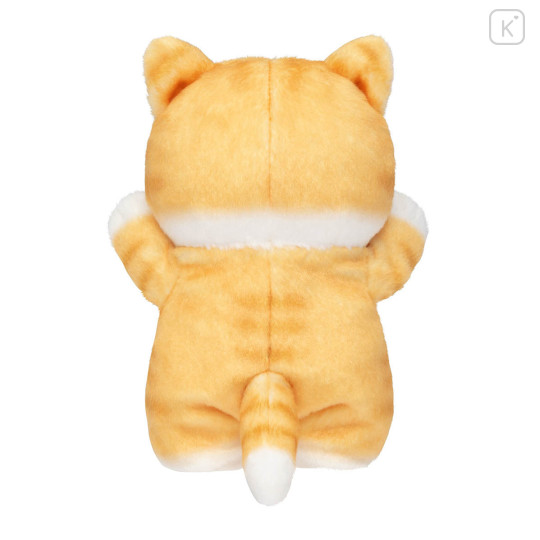 Japan Mofusand Standing Mascot Plush Toy - Workplace Intervention Team Nyan Cat : Orange Brown White - 8