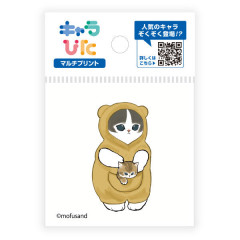 Japan Mofusand Charapita Iron Print Mini - Cat : Bear Nyan