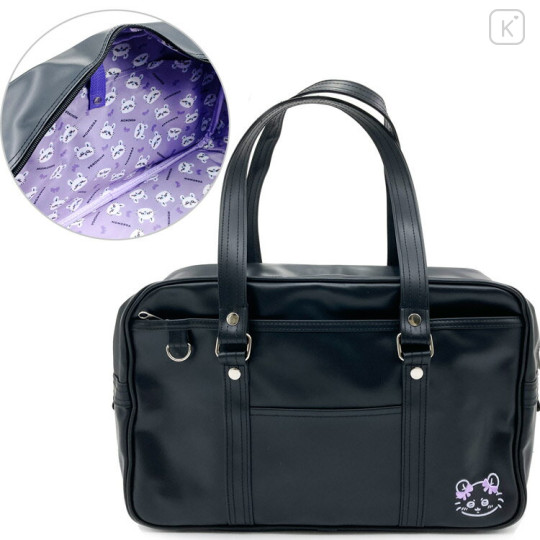 Japan Chiikawa School Bag - Momonga : Black - 1