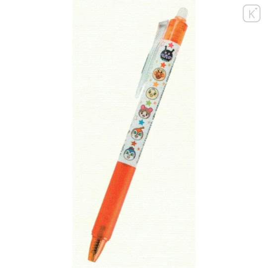 Japan Anpanman FriXion Ball Knock Erasable Gel Pen - Orange - 1