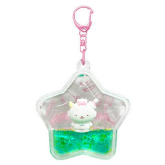Japan Sanrio Floating Sequins Keychain - Gaopowerroo : Star Green
